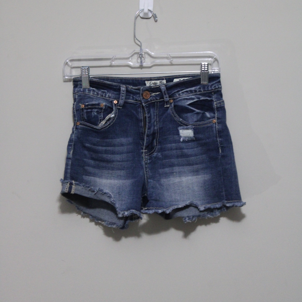 Indigo Rein Distressed Blue Jean Shorts